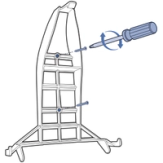 Screw mounting bracket to wall
