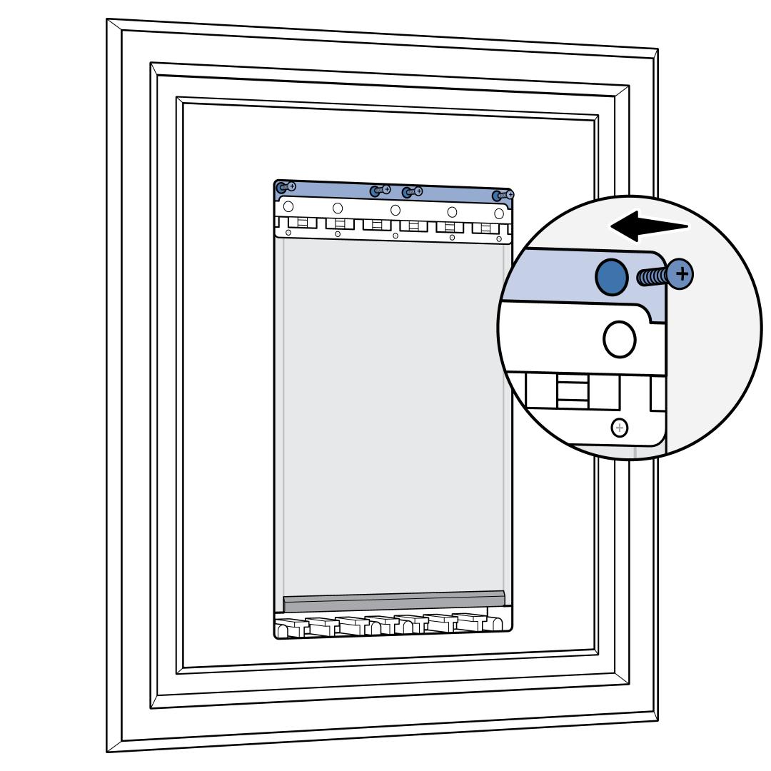 Insert Flap Bracket And Screw In