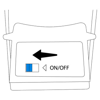 Turn the power switch to the ON position