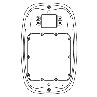Remove the screws on the battery door