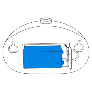 If a light is not seen, insert a new battery