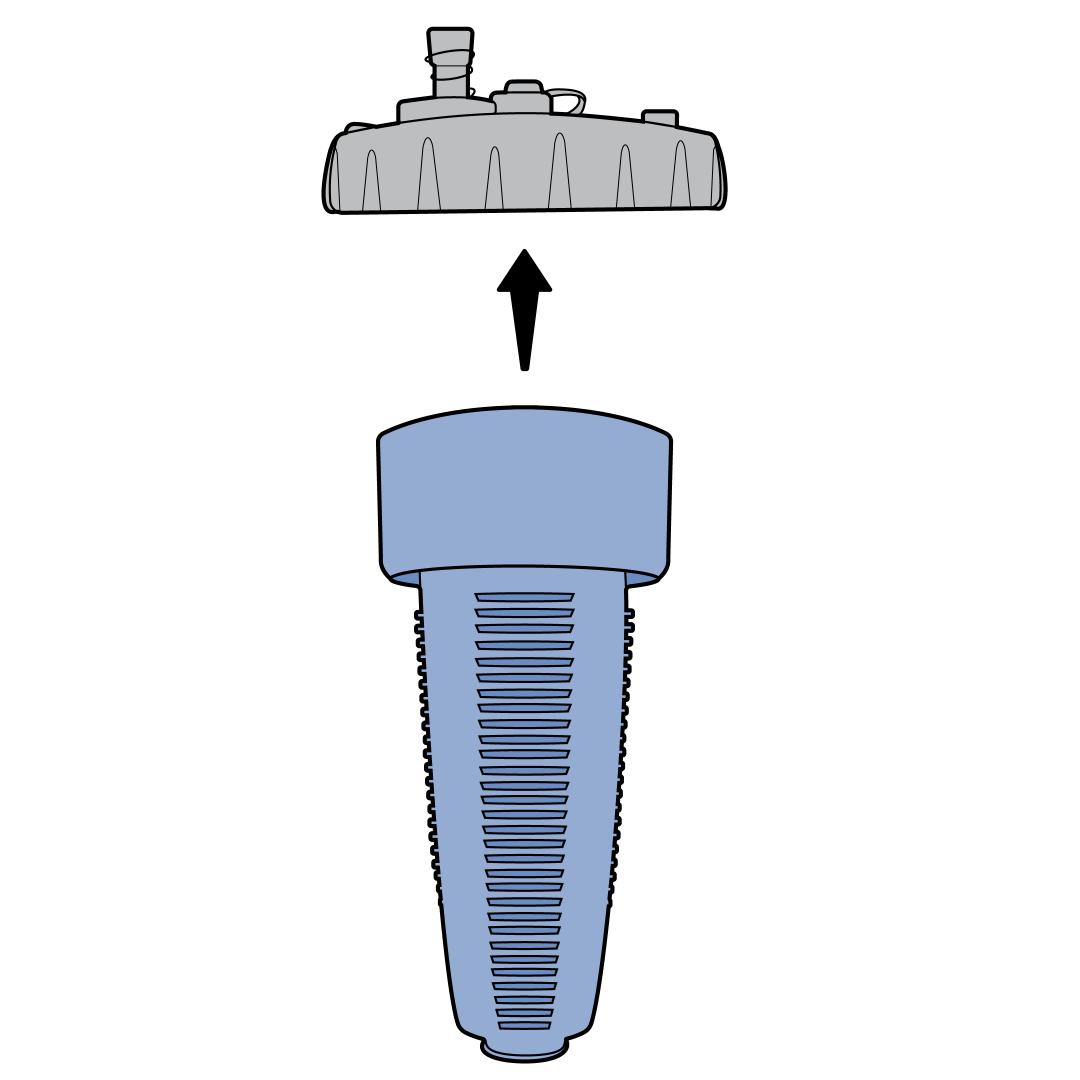 Place Filter into Lid of Reservoir
