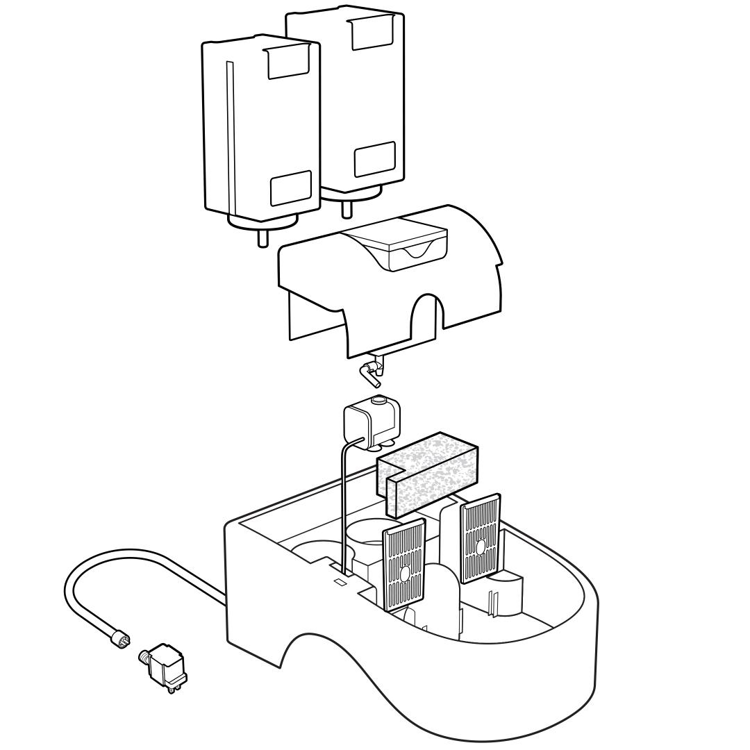 Exploded View Of Fountain