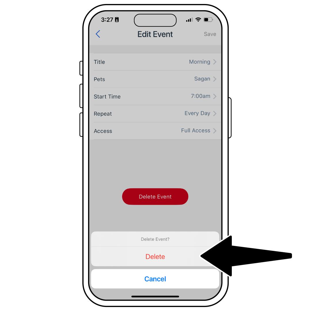 Confirm Event Deletion