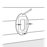 Place Exterior Assembled Frame On Wall and Mark Holes