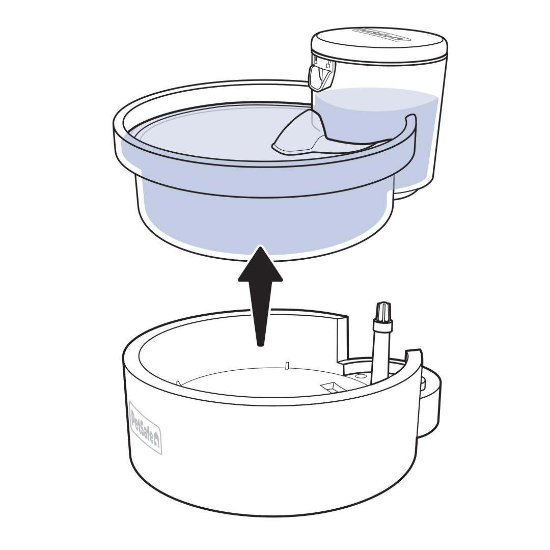 Take Bowl Off Fountain Base