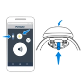 Static Button and Levels with Arrows Test Light Tool on collar