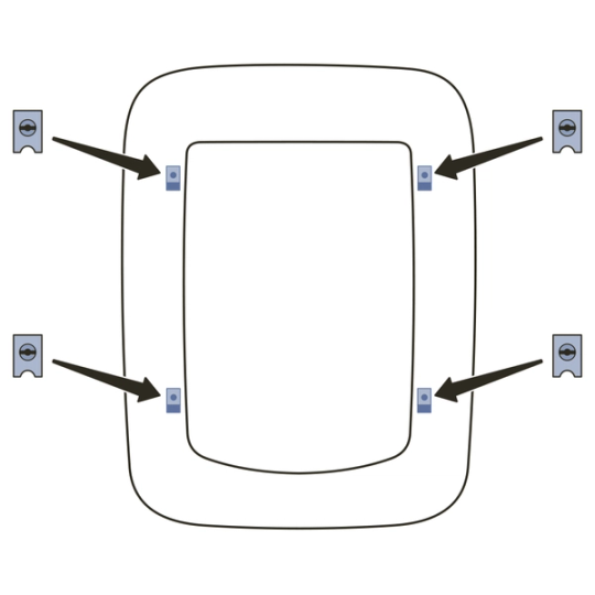 Install spire clip to installation adaptor