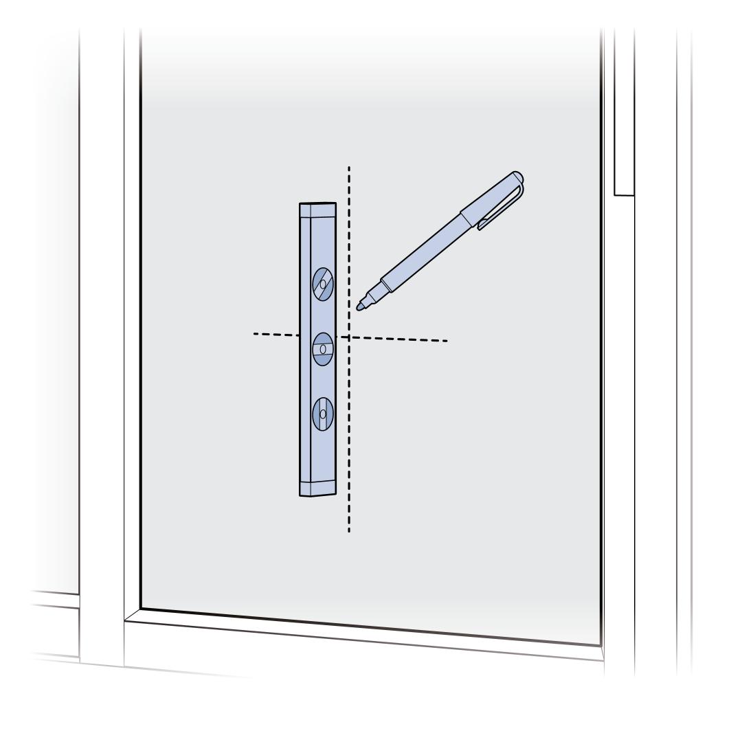 Mark Placement on Sliding Glass Door