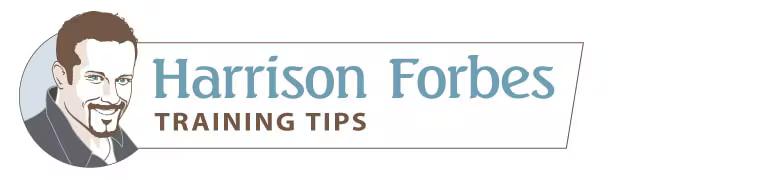 Harrison Forbes training tips banner