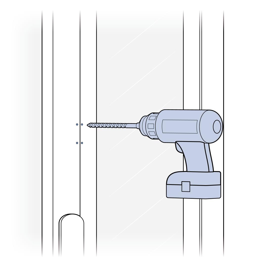 Drill Through Marked Holes