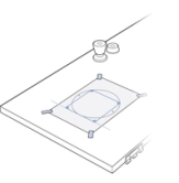 Place Template On Exterior Side Of Door