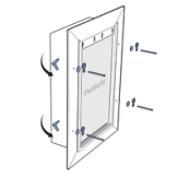 Set Up Exterior Frame With Toggle Bolts
