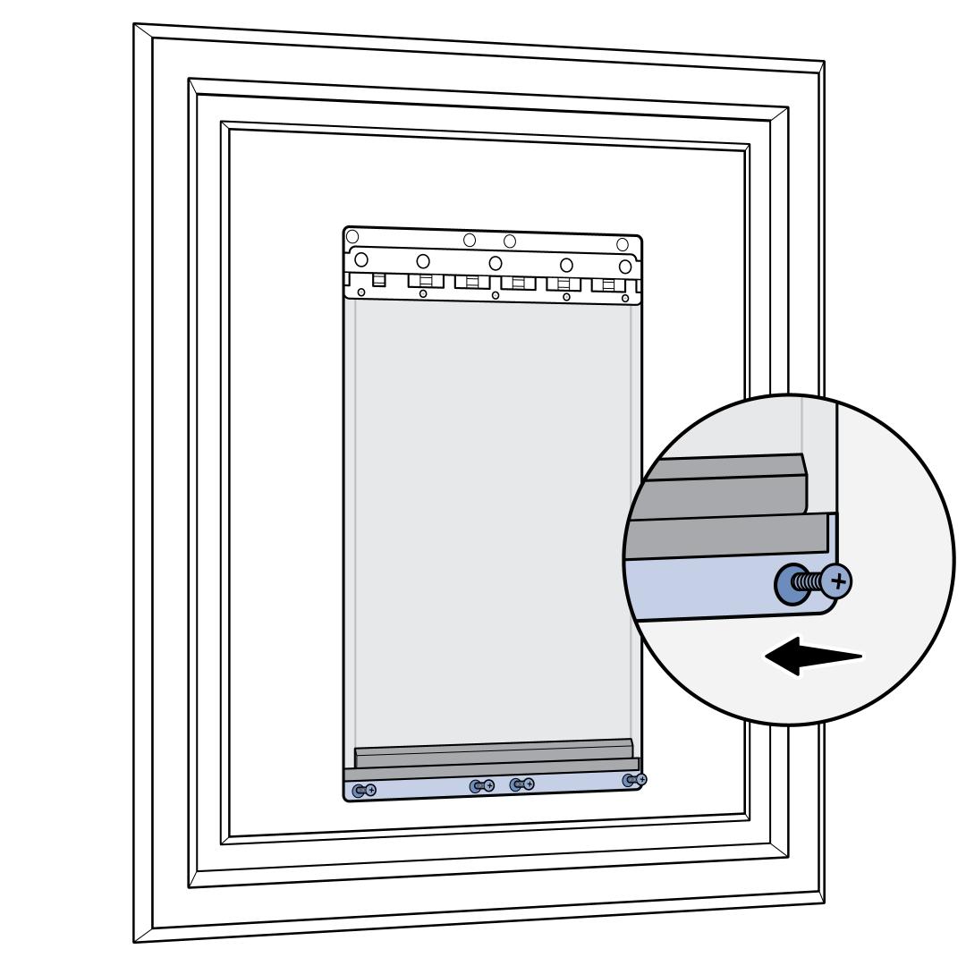 Insert Magnet Bracket And Screw In