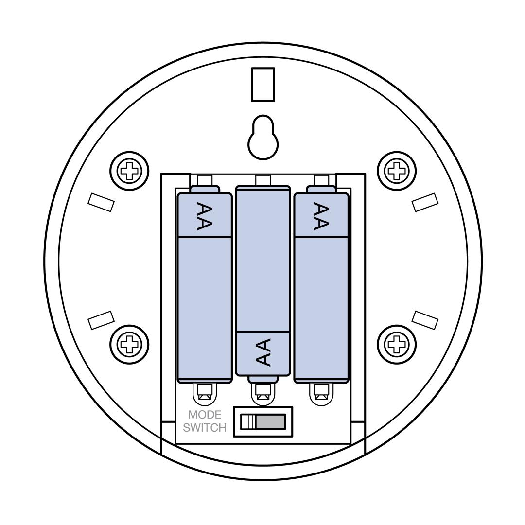 Install Three Double A Batteries