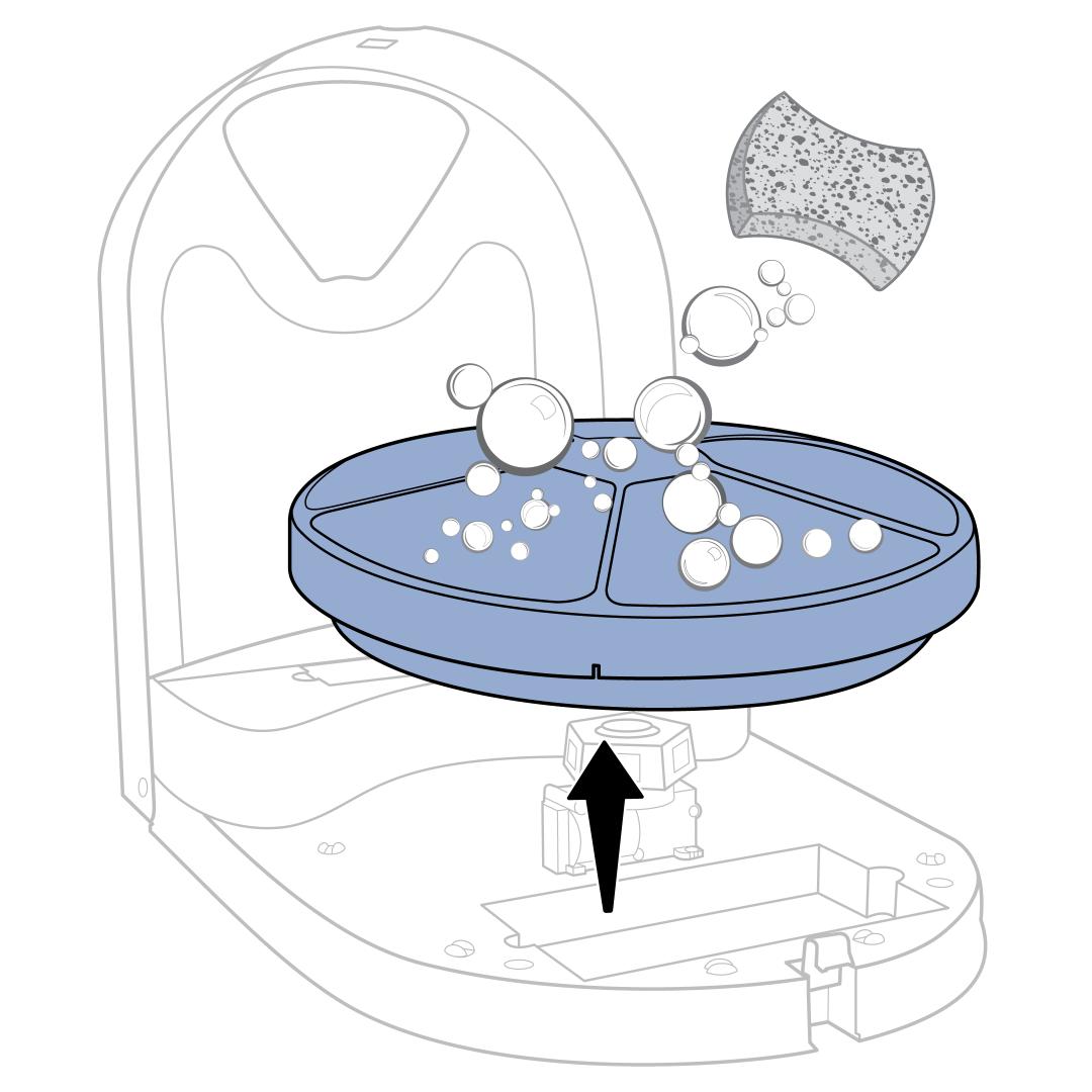 Remove tray and clean