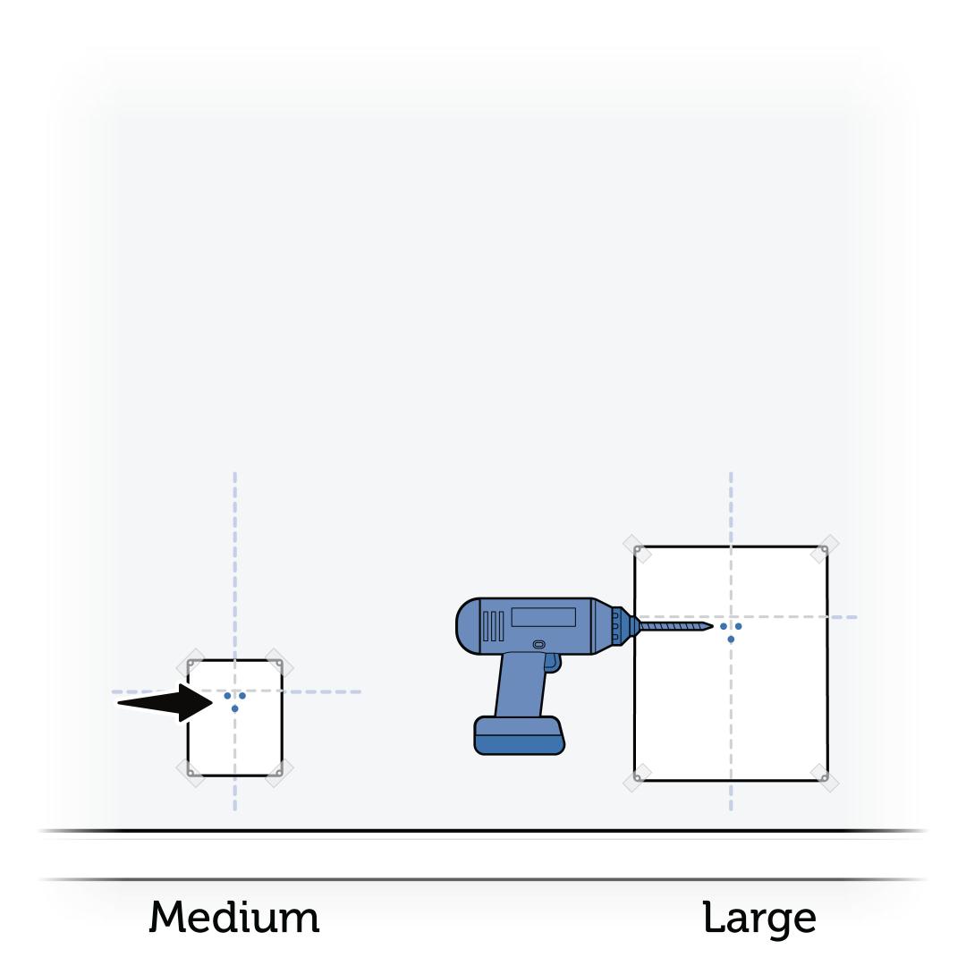 Drill Three Holes Into Template
