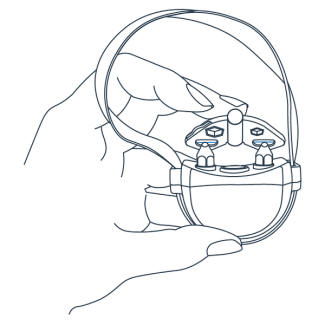 Position the collar under the tool