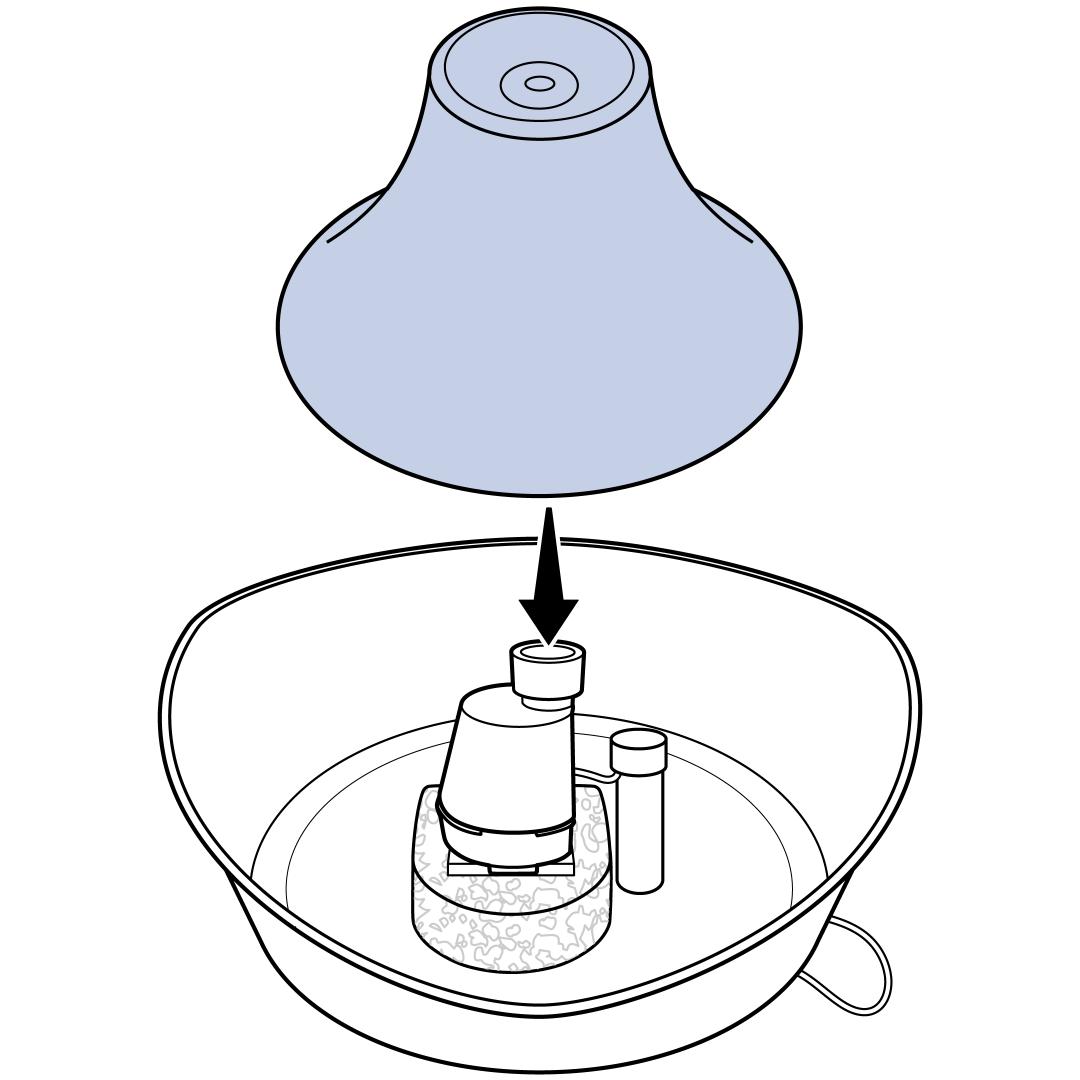 Place Tower Over Filter Housing
