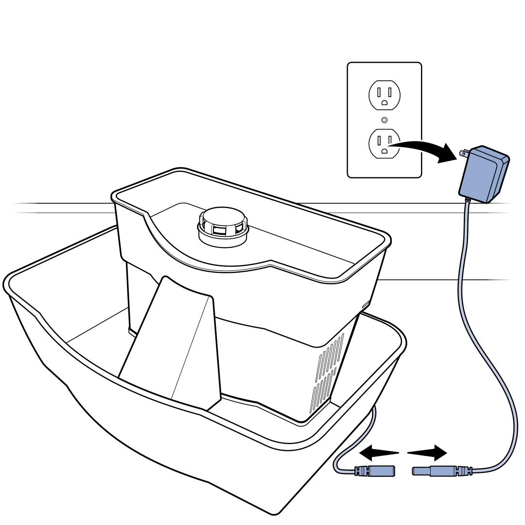 Unplug Power Adaptor, Disconnect Pump