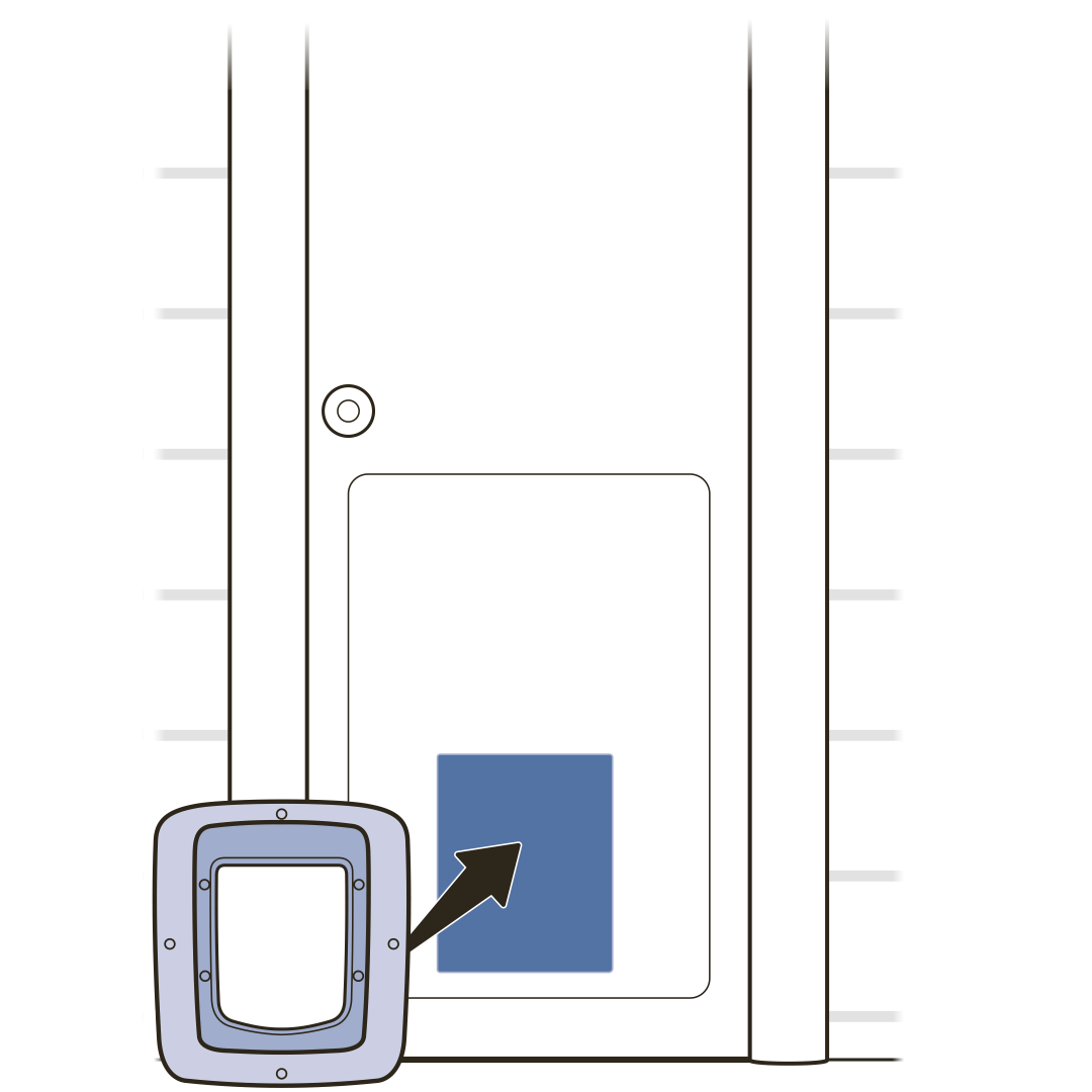 Insert exterior frame and adaptor