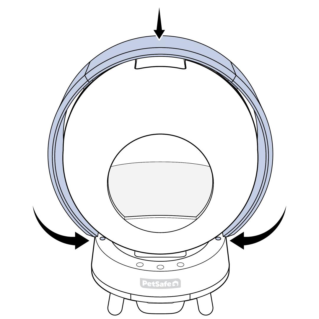 Place Cover Over The Top Of Sphere