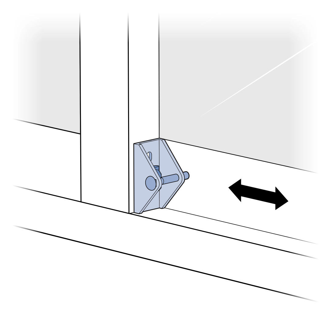 Lock Assembly On Stationary Door