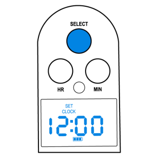 Set time, step 1