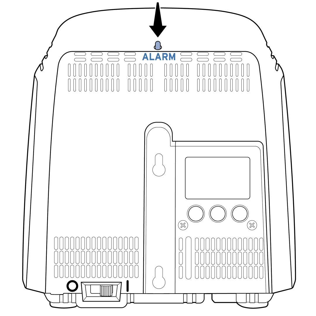 Press and Hold Button on Top, LCD