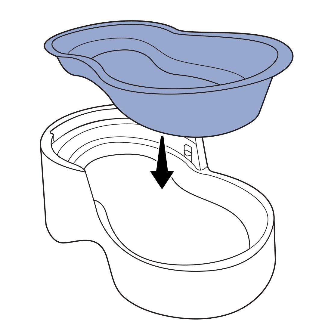 Insert Metal Tray into Plastic Base