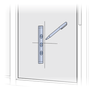 Mark Placement on Sliding Glass Door