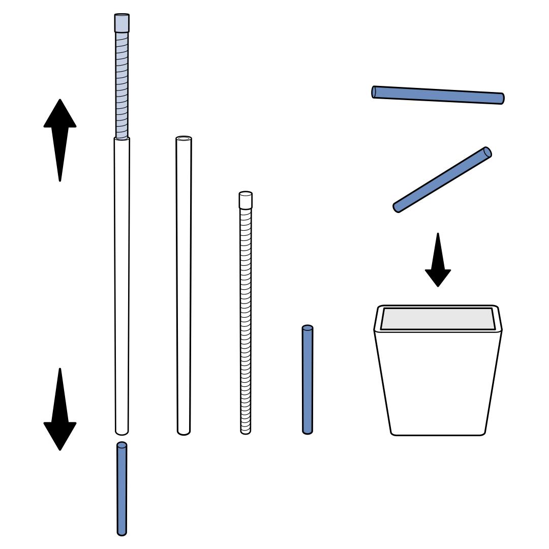 Remove Rod And Plastic Spacer