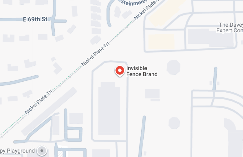 Map Pin Drop of the Invisible Fence Location