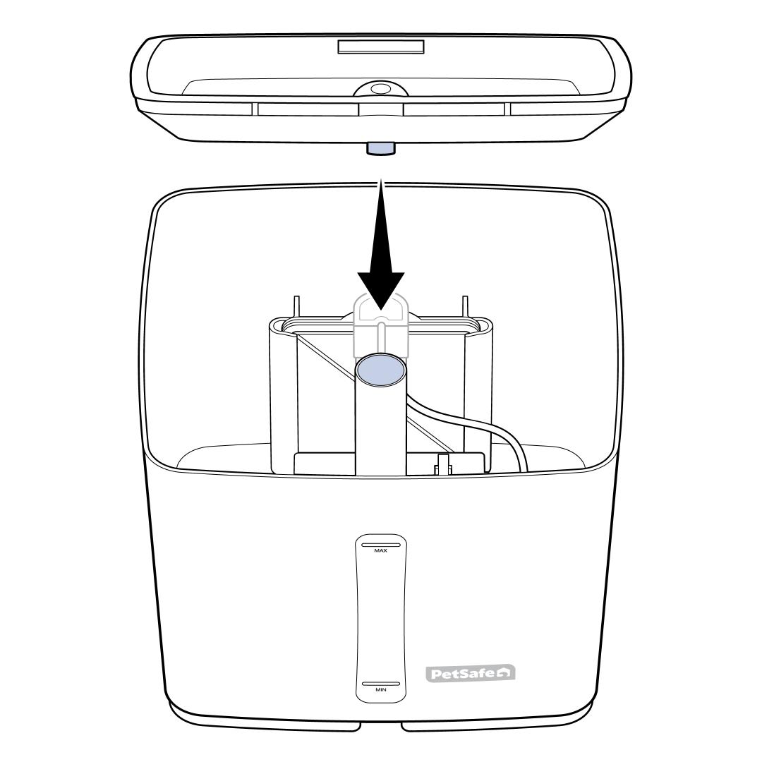 Secure The Tray Over The Housing