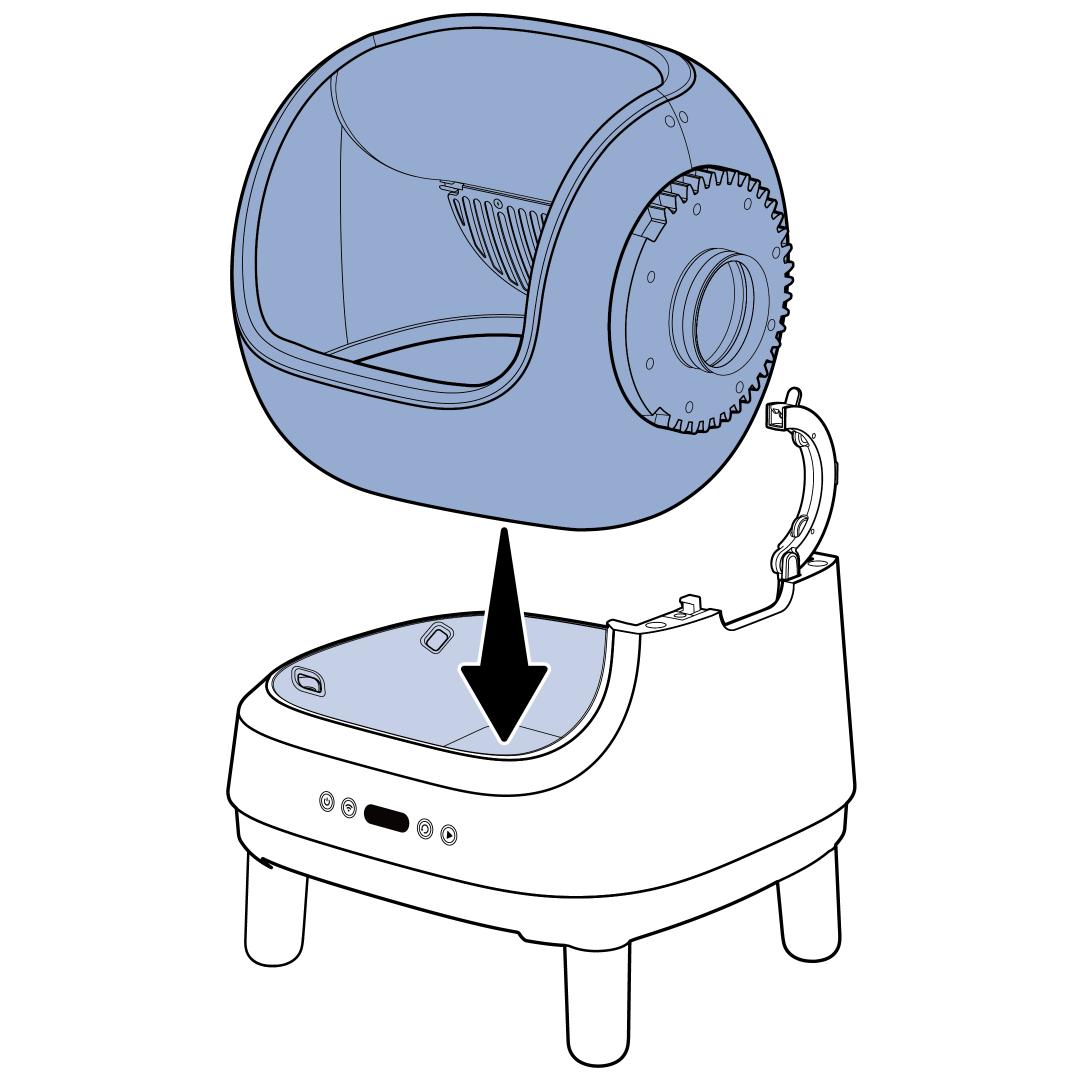 Reseat Ball Chamber, No Waste Drawer