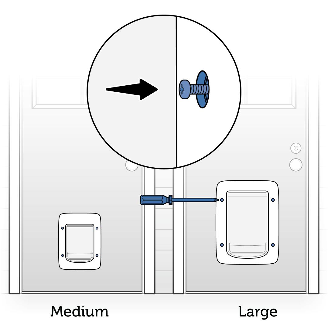 Screw Exterior Into Door