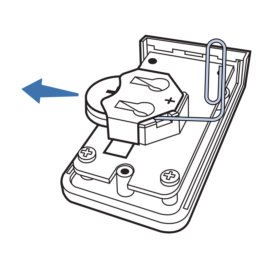 teach-&-treat-how-to-insert-or-change-remote-batteries-step3-push-out-old-batteries-illustration