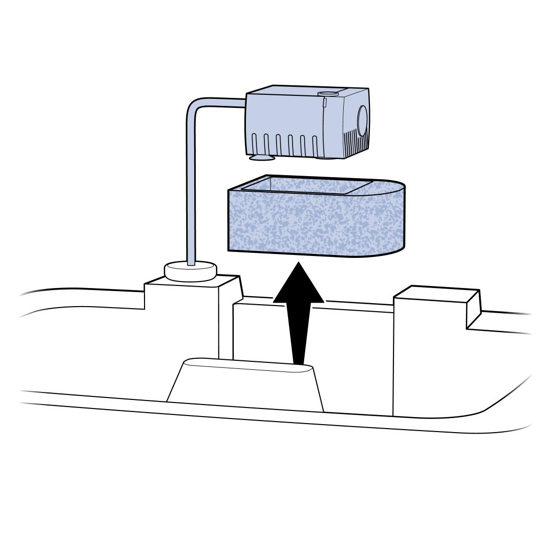 Remove Pump And Foam Filter From Base