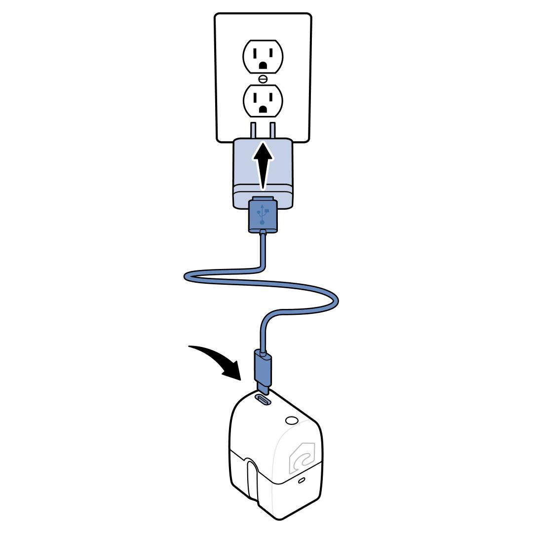 Plugging The Charging Base