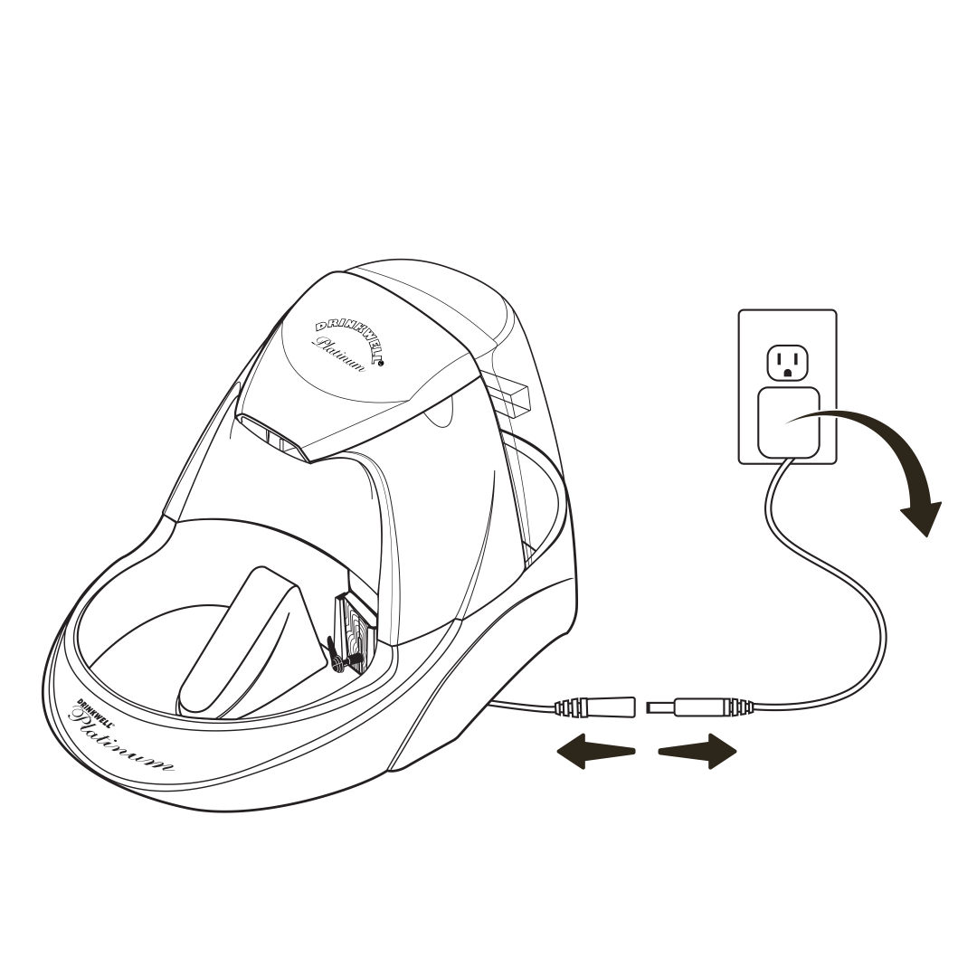 Unplug fountain adaptor