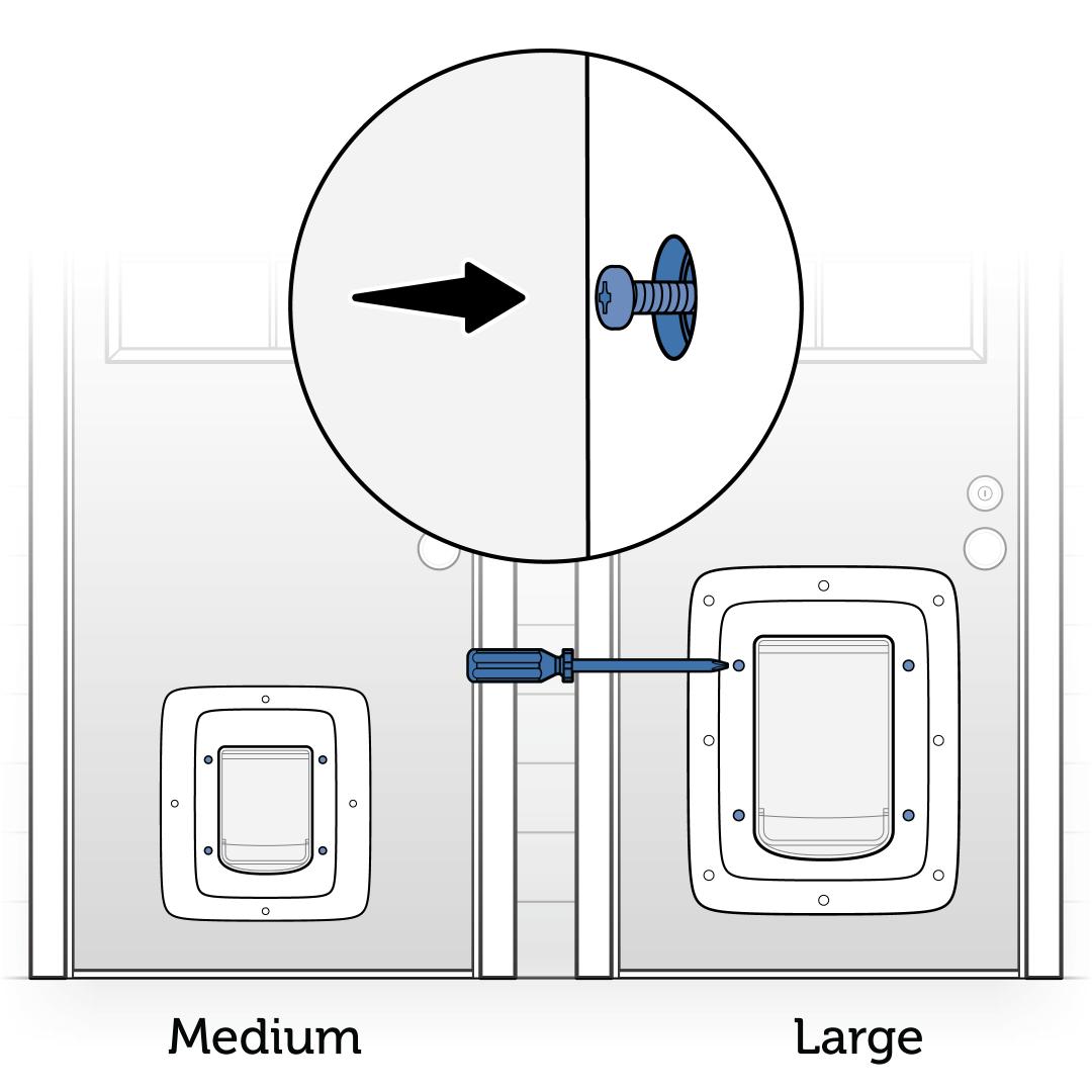 Screw Assembled Exterior Into Door