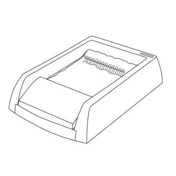 Self-cleaning litter box