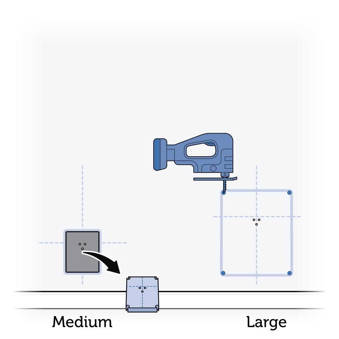Jigsaw Through Each Corners
