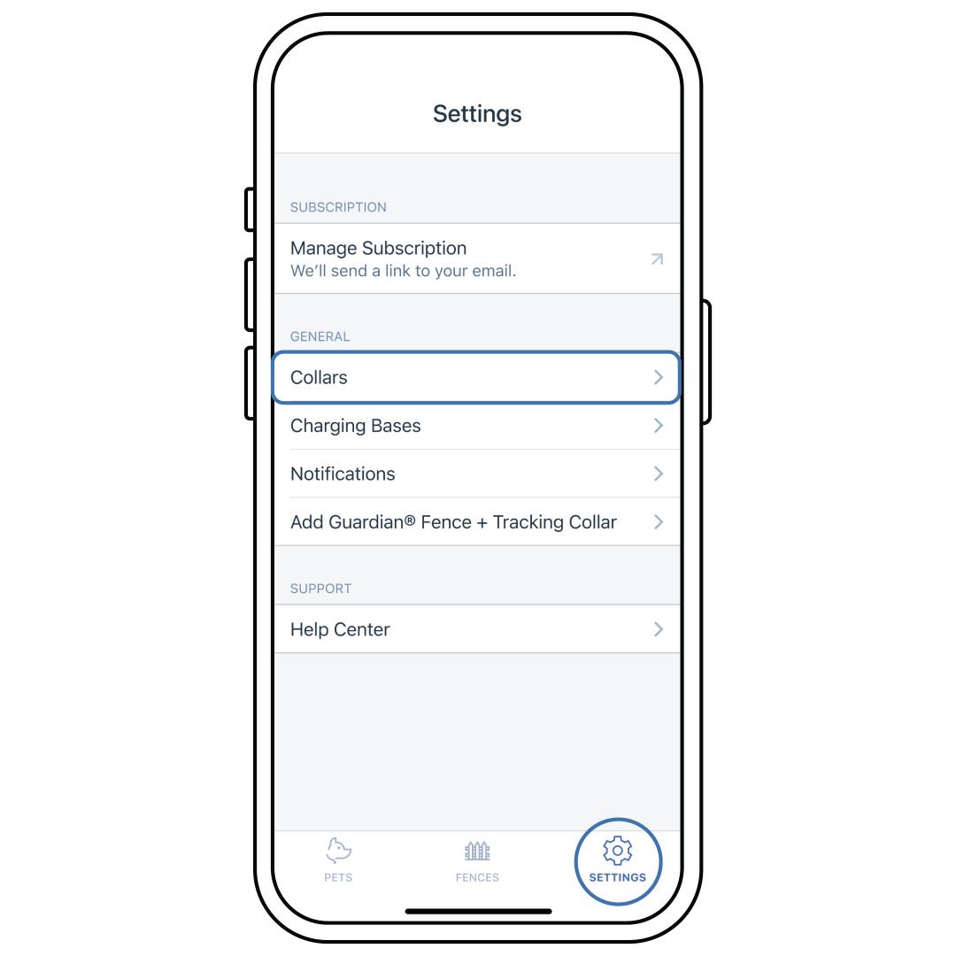 Main Settings - General - Collars