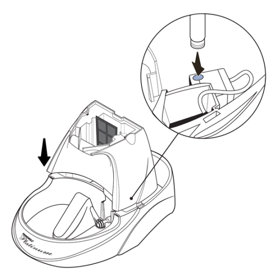 Align filter housing with bowl