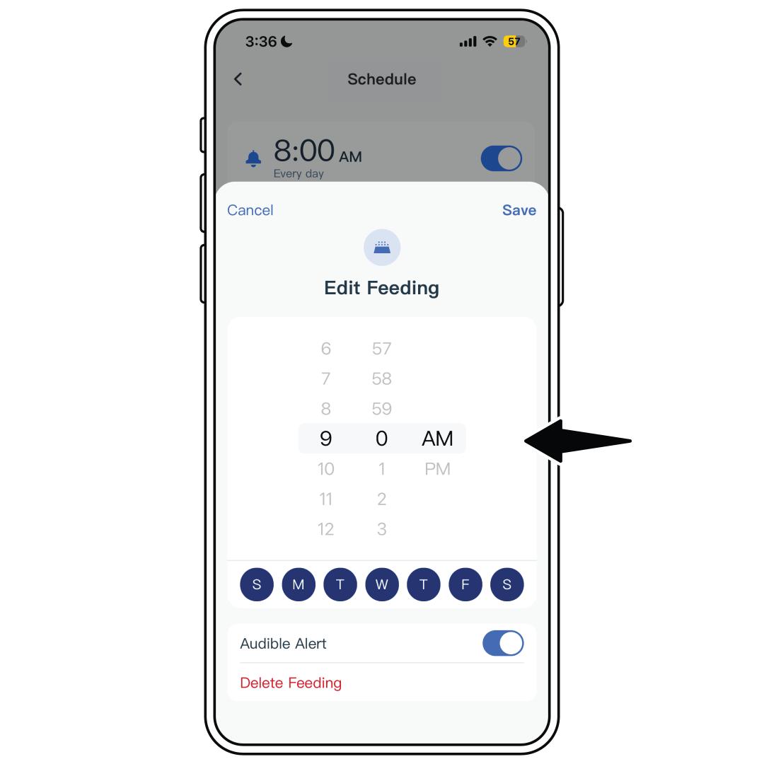 App_Select Schedule_Edit Time