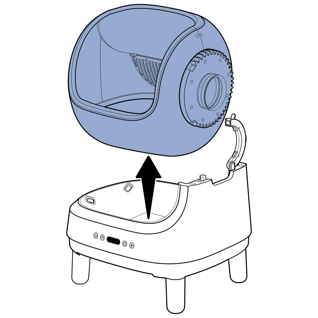 Remove Ball Chamber, No Waste Drawer