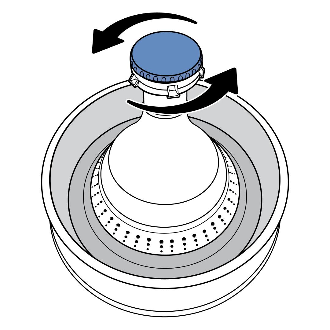 Flow Control Cap Counterclockwise