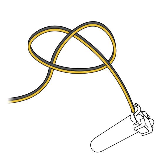 Cabela's Containment System_Tie Loose Knots Around Wire