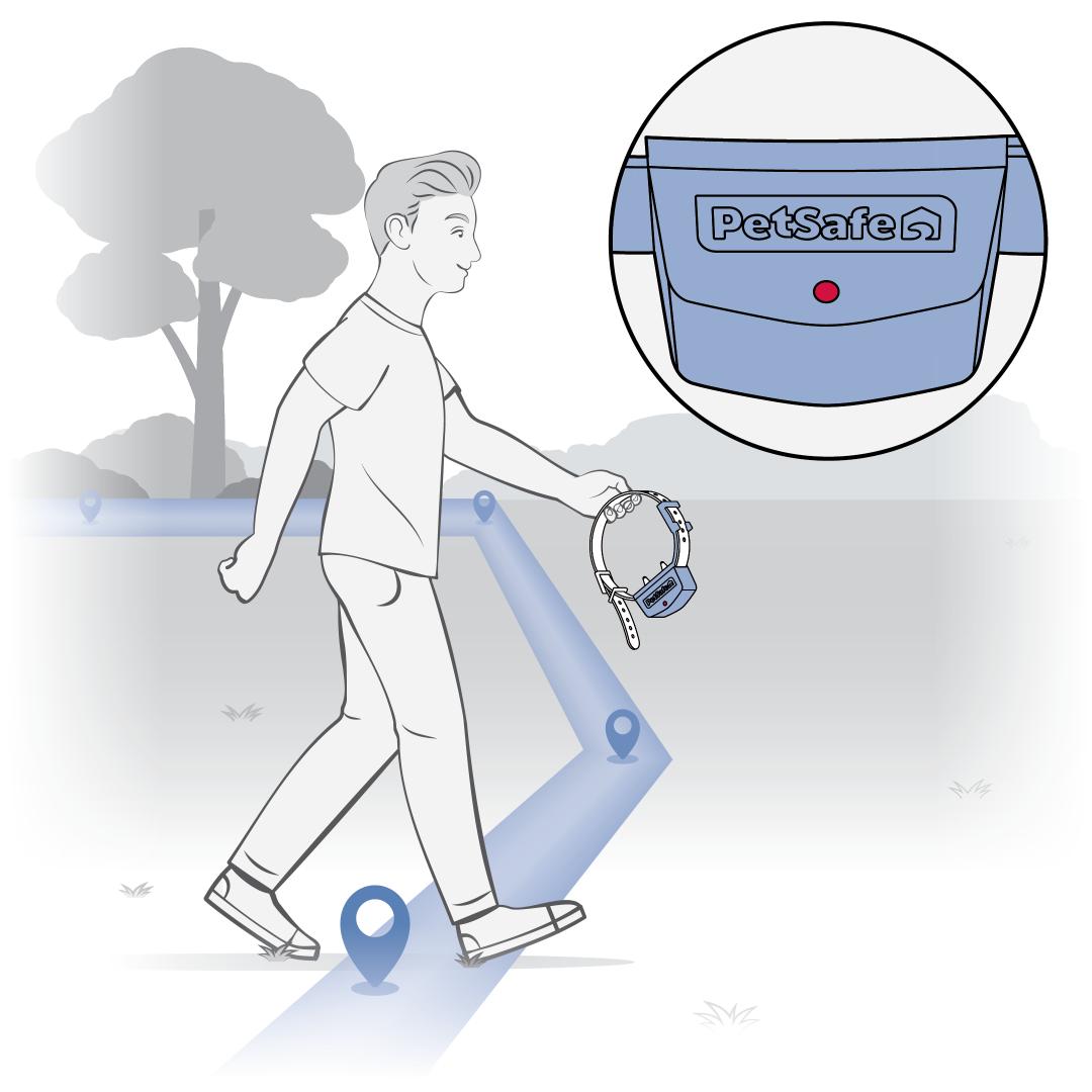 Walking Towards the Boundary with the Collar